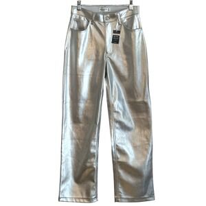 Abercrombie & Fitch Curve Love 90s Faux Leather Pants Disco Party Wear Edgy 26